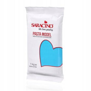 Saracino Masa cukrowa do modelowania niebieska Light Blue Model Paste1kg - Saracino