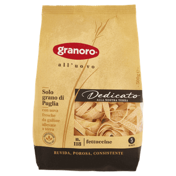 Granoro Makaron Dedicato Fettucine Uovo N.118 500G -