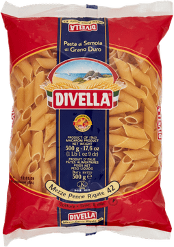 DIVELLA Italijanski Macaron Mezze Penne Rigate št. 42 - Divela