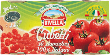 DIVELLA Cubetti di pomodori rezan paradižnik 3x400g - Divella