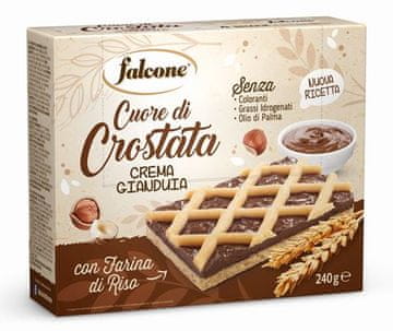 Falcone Tarta z kremem orzechowym Crostata crema gianduia 240g - Falcone
