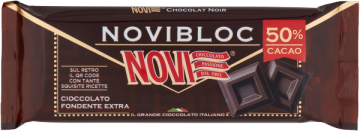 NOVI Novibloc temna čokolada 50% kakava 150 g - novo