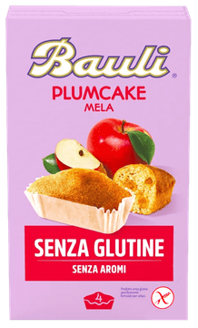 Bauli Babeczki bezglutenowe z jabłkiem plumcake 132g - Bauli