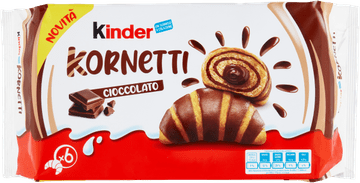 KINDER Rogljički s čokolado Kornetti ciociolatto 252 g - Kinder