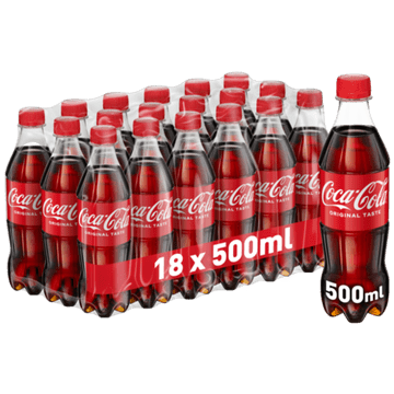 Gazirana pijača Coca-Cola v steklenici 18 x 500 ml - Coca-Cola