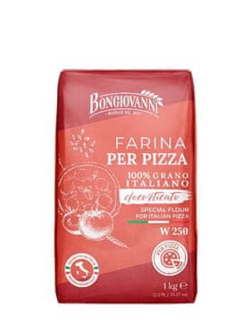 shumee Mąka pszenna Farina Per Pizza 100% grano W250 1kg - Bongiovanni