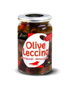 Czarne oliwki w zalewie pikantne Nere Leccino 285g -
