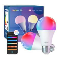 Lepro LED žarnica B2-2 E27 Wi-Fi 1100lm 2 kosa.