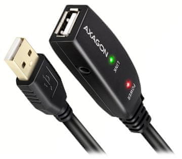 AXAGON ADR-210, USB 2.0 A-M -> A-F, aktivni podaljšek / repetitor, 10 m