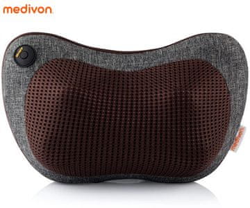 Medivon Travel masažna blazina, 8 masažnih glav, funkcija gretja, pas, USB-C