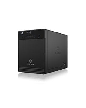 IcyBox IB-3740-C31 USB 3.1 Type-C zunanje ohišje za 4 diske ali SSD