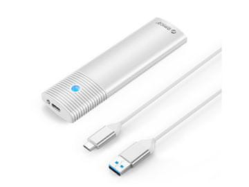 Zunanje ohišje za M.2 SATA 2230-2280 v USB 3.2 Gen1 Type-C, 5Gbps, aluminij, PWM2