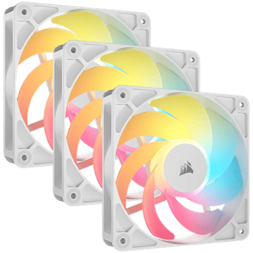 Corsair RS120-R ARGB Reverse, 3x 120mm PWM ventilatorji, beli