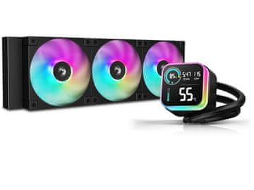 DEEPCOOL Komplet za tekočinsko hlajenje AIO Liquid Cooler LQ360 ULTRA, 360mm, LCD, ARGB, črn