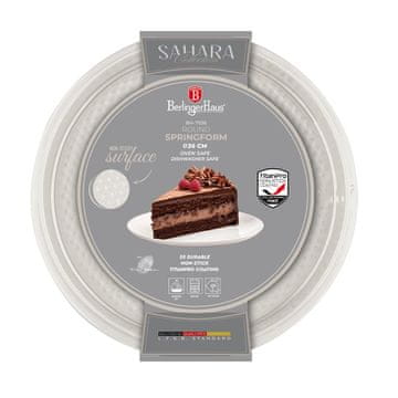 Pekač za torte z neprijemljivo površino 2v1 26x6,8 Sahara Collection BH-7938