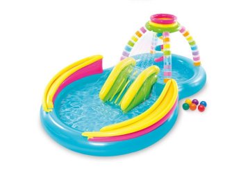 Intex Igralni center Intex 56137 RAINBOW FUNNEL 295x191x109 cm