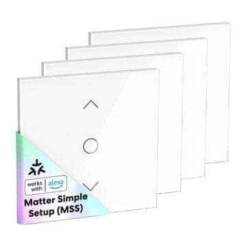 Meross MRS100MA(EU) pametno stikalo za rolete z Wi-Fi (Matter) (komplet 4 kosov)