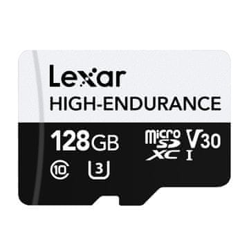 Lexar Pomnilniška kartica Lexar High-Endurance microSDHC/microSDXC s kapaciteto 128 GB