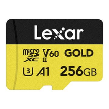 Lexar Pomnilniška kartica Lexar GOLD microSDXC 256GB