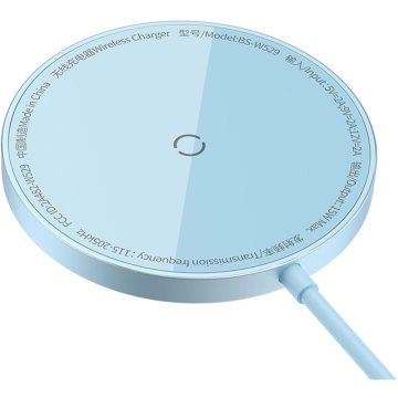BASEUS Simple Mini3 15W brezžični polnilec USB-C Modra