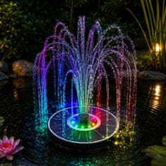 Aga Svetleča RGB LED solarna fontana 16 cm