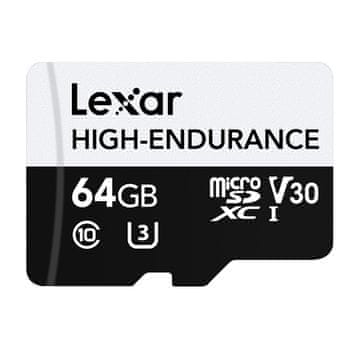 Lexar Pomnilniška kartica Lexar High-Endurance microSDHC/microSDXC 64GB