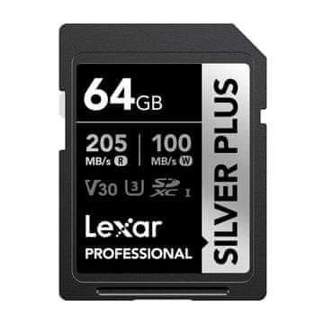 Lexar Pomnilniška kartica Lexar Professional SILVER PLUS SDXC 64 GB