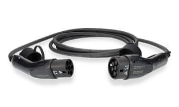 Nedis kabel za električna vozila/ kabel tipa 2/ 16 A/ 11000 W/ 3-fazni/ črn/ škatla/ 5 m