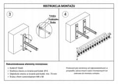 Higher Nosilec za lestev za stensko montažo (komplet 2 kosov) AKC