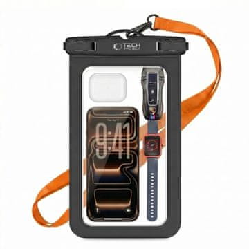 Tech-protect UWC9 vodotesno ovitek 8.9'', črna/oranžna