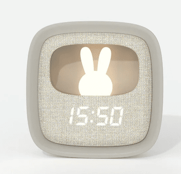 MOB Billy Clock lučka in budilka, siva