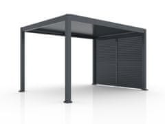 Bellano Living Lamelna stena, fiksna, FIX SHUTTER, Bellano S25, temno siva, 3 m