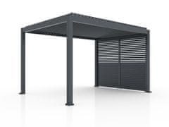 Bellano Living Lamelna stena, fiksna, FIX SHUTTER, Bellano S25, temno siva, 3 m