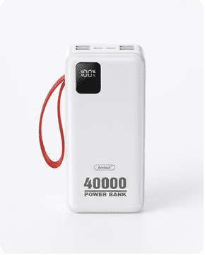 Andowl Polnilna Baterija Powerbank 40.000mAh - Bela