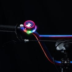 Brightz zvonček za kolo z LED lučko, unicorn