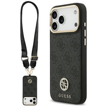 Guess OVITEK GUESS 4G S STRASS LOGO VELIK TRAK MAGSAFE ZA IPHONE 17 PRO MAX