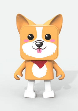 MOB Bluetooth zvočnik plesoča živalica, Corgi