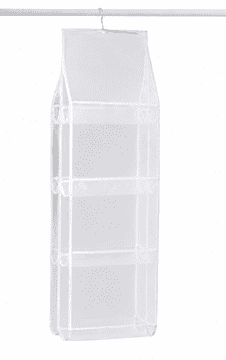 HOME & MARKER® Viseči organizator za torbice, 8 žepov, dvostranski, zračen material, vrtljiv kavelj | BAGHANG