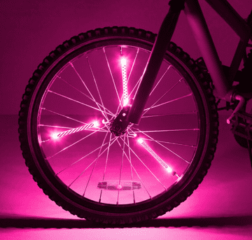 Brightz Spoke Tube LED lučke za špice na kolesu, pink