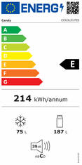 Candy CCG3L517ES kombinirani hladilnik