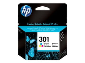 HP 301 original ink cartridge tri-colour standard capacity 3ml 165 pages 1-pack