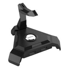 Orico USB hub s 4 vhodi, USB 2.0, z držalom za kabel, LH4-U2