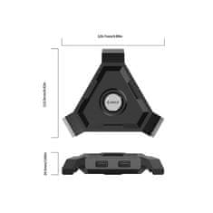 Orico USB hub s 4 vhodi, USB 2.0, z držalom za kabel, LH4-U2