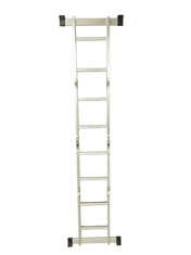 Tark Aluminjasta štiri delna lestev DLM102 (2.4 m)