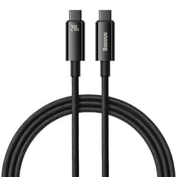 KABEL BASEUS CAWJ040001 - Type-C na Type-C, Fast Charging, 240W, 1m - Črn