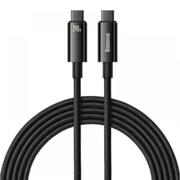 BASEUS KABEL CAWJ040201 - Type-C na Type-C, Fast Charging, 240W, 3m - Črn
