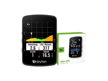 Kolesarski računalnik Bryton Rider 550 E, USB-C