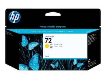 HP 72 originalna črnilna kartuša, rumena, visoke zmogljivosti, 130 ml, 1 kos