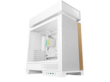 DEEPCOOL Računalniško ohišje DeepCool CL6600 WH, AIO 360mm, ATX, Midi-Tower, ARGB, kaljeno steklo, belo