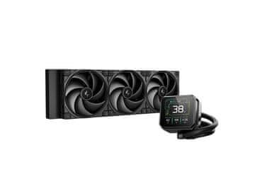 DEEPCOOL Komplet za tekočinsko hlajenje AIO Liquid Cooler SPARTACUS 360, 360mm, LCD, črn